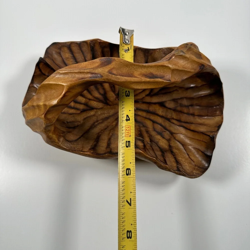 Handcrafted Wooden Art Bowl - Picture 8 of 9